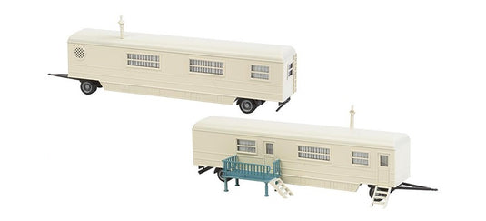 HOゲージ 鉄道模型ストラクチャー Faller Fairground Wagon Set II: Caravan