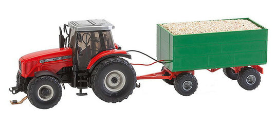 HOゲージ 鉄道模型 Faller ファラー Car System MF Tractor with wood chips trailer