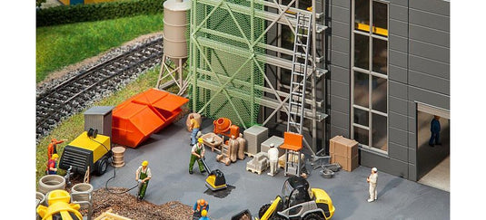 HOゲージ 鉄道模型ストラクチャー Faller 建設現場設備セット Era IV Building site equipment set Period IV