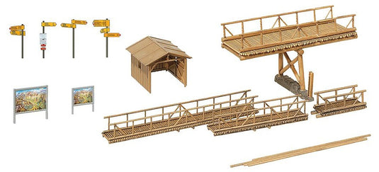 HOゲージ 鉄道模型 Faller Rambling itinerary accessories