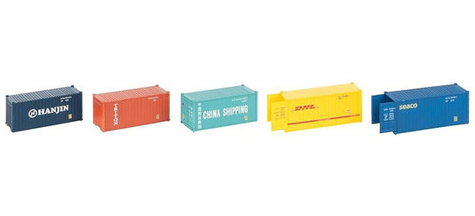 HOゲージ 鉄道模型 Faller ファーラー 20 Container set of 5