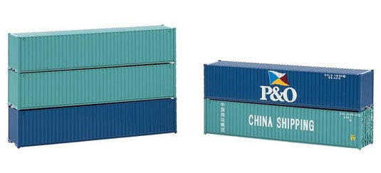 HOゲージ 鉄道模型 Faller Container 40ft set of 5