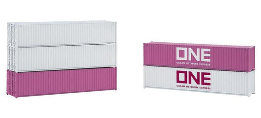 HOゲージ 鉄道模型 Faller 5 pcs Container set 40ft ONE