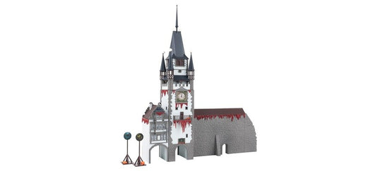HOゲージ 鉄道模型 Faller Halloween Action Set at the Old Town Tower
