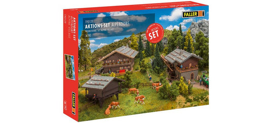 HOゲージ 鉄道模型 Faller Alpine village Promotional Set