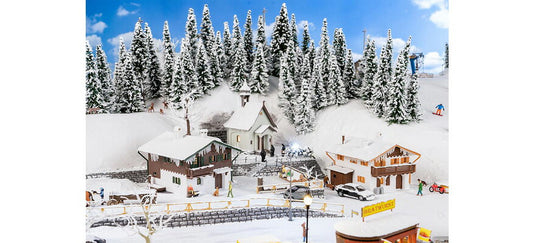 HOゲージ 鉄道模型 Faller ファラー 山の冬 プロモーションセット Winter in the mountains Promotional Set
