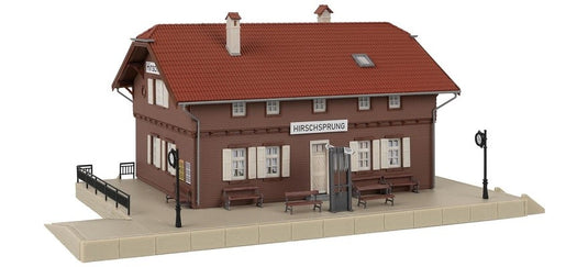 HOゲージ 鉄道模型 Faller Hirschsprung station ヒルシュシュプルング駅 月間モデル10月