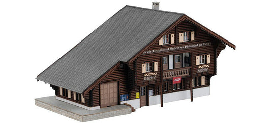 Nゲージ 鉄道模型 Faller ファラー リツィリュティ駅 レーザーカットキット Litzirueti train station laser cut kit