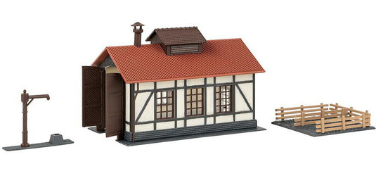 Nゲージ 鉄道模型 Faller ファラー Functional segment turntable with locomotive shed