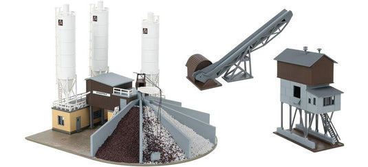 Nゲージ 鉄道模型 Faller ファラー コンクリートプラント 砂利積込サイロ付 Concrete mixing plant with gravel loading silo