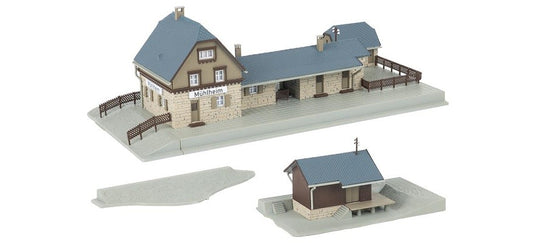 Nゲージ 鉄道模型 Faller Muehlheim駅 May monthly model Muehlheim train station