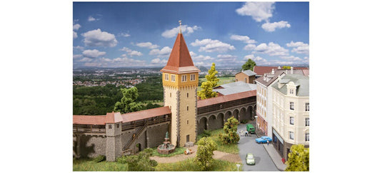Nゲージ 鉄道模型 Faller ファラー Old town wall set city tower limited one time edition
