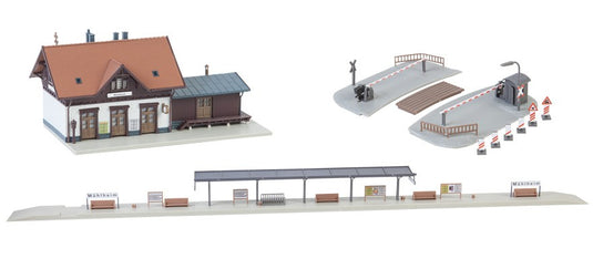 Nゲージ 鉄道模型 Faller Muehlheim駅セット Muehlheim Railway station set