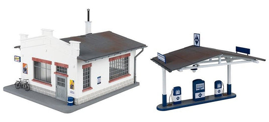 Gゲージ 鉄道模型 Faller ファーラー Gas station with workshop