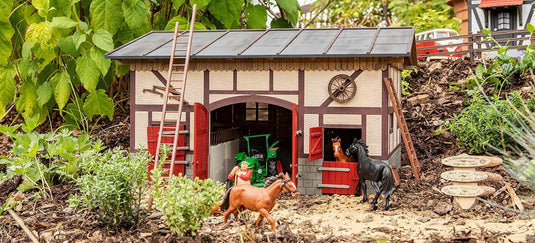 Gゲージ 鉄道模型 Faller ファラー Horse stable kit