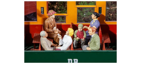 Gゲージ 鉄道模型 Faller ファラー PolaG 旅行者 6体 seated wagon travelers 6 figures PolaG
