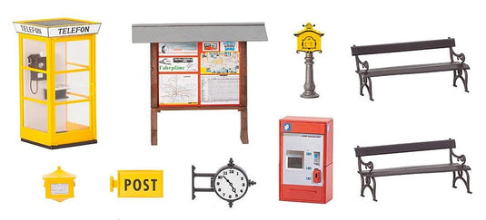 Gゲージ 鉄道模型ストラクチャー Faller Train Station Accessory kit
