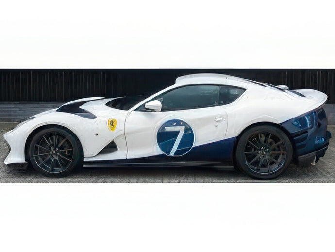 【予約】12月以降発売予定FERRARI 812 コンペティツィオーネ N 7 2022 ショーケース付き ビアンコイタリア ブルーNART ホワイト/ MR-MODELS 1/18 49台限定ミニカー