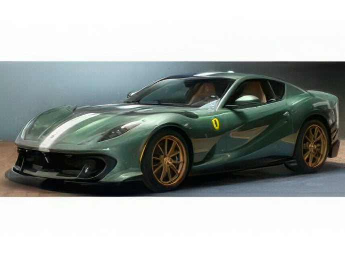 【予約】12月以降発売予定FERRARI 812 コンペティツィオーネ 2022 ショーケース付き ヴェルデボッティーリア グリーン/ MR-MODELS 1/18 49台限定ミニカー