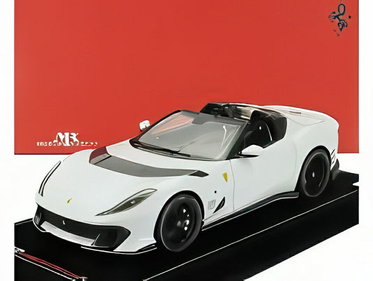 フェラーリ  812 コンペティツィオーネ A スパイダー N 16 パーソナルカー シャルル ルクレール 2022 - ショーケース付 - ビアンコ オン ダ マリーナ (マットホワイト)/ MR Collection 1/18 99台限定ミニカー