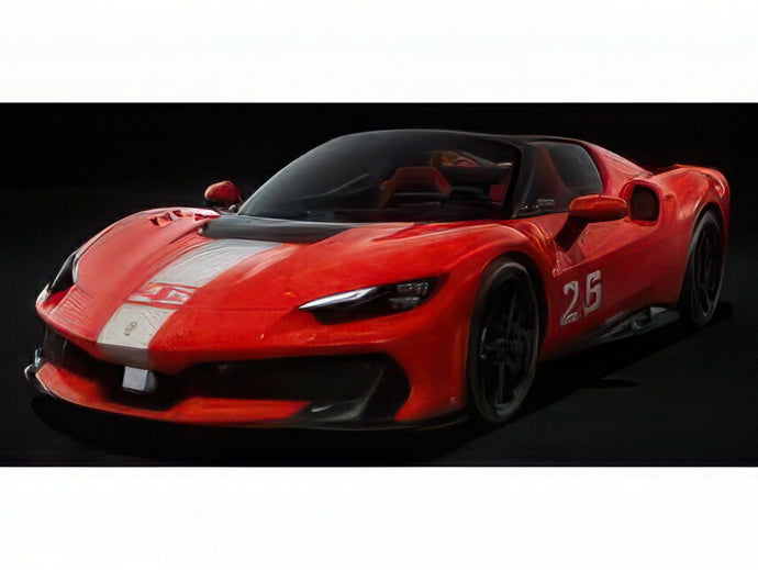 【予約】12月以降発売予定FERRARI 296 スペチアーレ A N 25 スパイダー オープン 2025 ロッソコルサ レッド ホワイト/ MR-MODELS 1/18 ミニカー