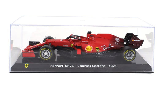 Ferrariフェラーリ F1 SF21 SCUDERIA FERRARI N 16 2021 CHARLES LECLERC RED BLACK LE-GRANDI-FERRARI-F1 COLLECTION / EDICOLA 1/24 ミニカー