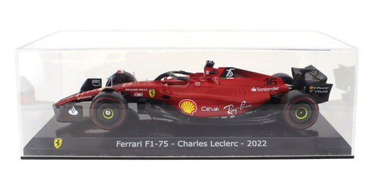 Ferrariフェラーリ F1 75 SCUDERIA FERRARI N 16 2022 CHARLES LECLERC RED BLACK LE-GRANDI-FERRARI-F1 COLLECTION / EDICOLA 1/24 ミニカー
