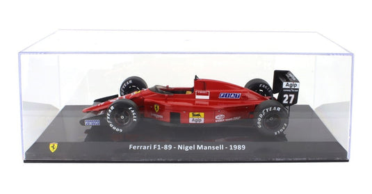Ferrariフェラーリ F1 F1 89 N 27 1989 NIGEL MANSELL RED BLACK LE-GRANDI-FERRARI-F1 COLLECTION / EDICOLA 1/24 ミニカー