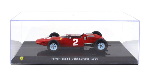 Ferrariフェラーリ F1 158 N 2 WORLD CHAMPION 1964 JOHN SURTEES RED LE-GRANDI-FERRARI-F1 COLLECTION / EDICOLA 1/24 ミニカー