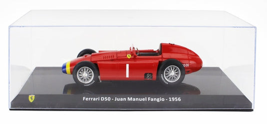 Ferrariフェラーリ F1 D50 N 1 WORLD CHAMPION 1956 JUAN MANUEL FANGIO RED LE-GRANDI-FERRARI-F1 COLLECTION / EDICOLA 1/24 ミニカー
