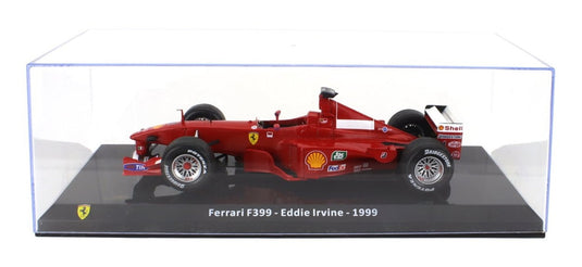 Ferrariフェラーリ F1 F399 SCUDERIA FERRARI N 4 1999 EDDIE IRVINE RED LE-GRANDI-FERRARI-F1 COLLECTION / EDICOLA 1/24 ミニカー