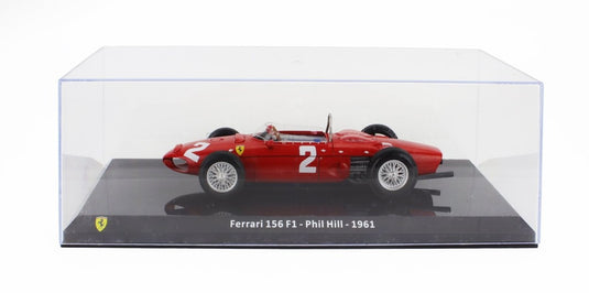 Ferrariフェラーリ F1 156 N 2 WORLD CHAMPION 1961 PHIL HILL RED LE-GRANDI-FERRARI-F1 COLLECTION / EDICOLA 1/24 ミニカー