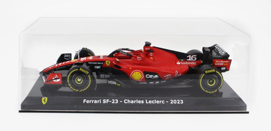 Ferrariフェラーリ F1 SF 23 SCUDERIA FERRARI N 16 2023 C.LECLERC RED BLACK YELLOW LE-GRANDI-FERRARI-F1 COLLECTION / EDICOLA 1/24 ミニカー