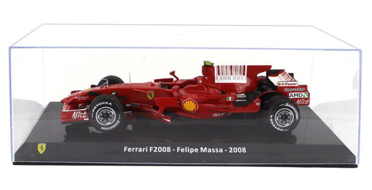 Ferrariフェラーリ F1 F2008 N 2 2008 FELIPE MASSA F1 RED MET LE-GRANDI-FERRARI-F1 COLLECTION / EDICOLA 1/24 ミニカー