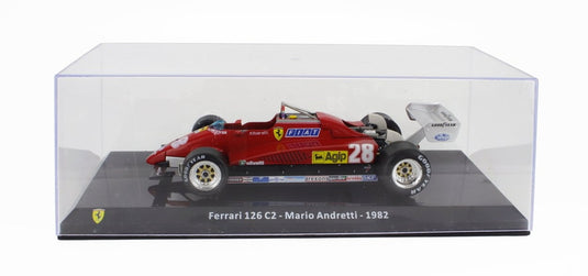Ferrariフェラーリ F1 126 C2 N 28 1982 MARIO ANDRETTI RED LE-GRANDI-FERRARI-F1 COLLECTION / EDICOLA 1/24 ミニカー