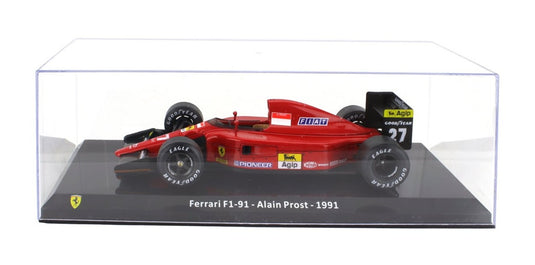 Ferrariフェラーリ F1 F1 91 N 27 1991 ALAIN PROST RED BLACK LE-GRANDI-FERRARI-F1 COLLECTION / EDICOLA 1/24 ミニカー