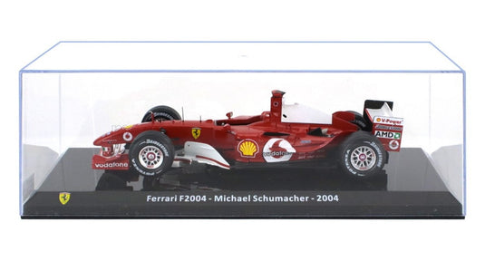 Ferrariフェラーリ F1 F2004 N 1 WORLD CHAMPION 2004 MICHAEL SCHUMACHER RED WHITE LE-GRANDI-FERRARI-F1 COLLECTION / EDICOLA 1/24 ミニカー