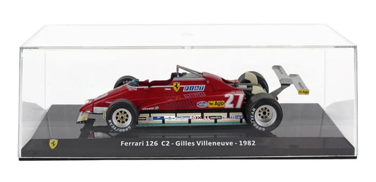 Ferrariフェラーリ F1 126C2 N 27 1982 GILLES VILLENEUVE RED LE-GRANDI-FERRARI-F1 COLLECTION / EDICOLA 1/24 ミニカー