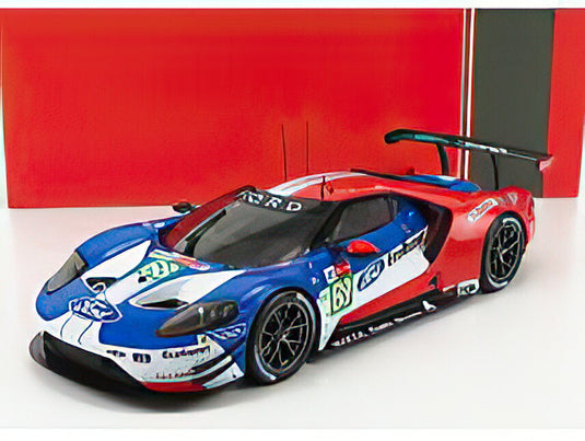 FORD USA  GT FORD ECOBOOST 3.5L TURBO V6 TEAM FORD CHIP GANASSI USA N 68 24h LE MANS 2019 S.BOURDAIS  J.HAND  D.MULLER  RED WHITE BLUE/IXO 1/18ミニカー