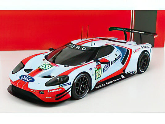 FORD USA  GT FORD ECOBOOST 3.5L TURBO V6 TEAM FORD CHIP GANASSI USA N 69 5th LMGTE PRO CLASS 24h LE MANS 2019 R.BRISCOE  S.DIXON  R.WESTBROOK  LIGHT BLUE RED/IXO 1/18ミニカー