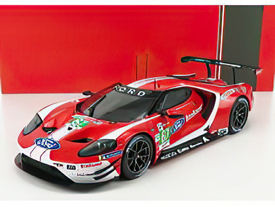 FORD USA  GT FORD ECOBOOST 3.5L TURBO V6 TEAM FORD CHIP GANASSI UK N 67 4th LMGTE PRO CLASS 24h LE MANS 2019 H.TINCKNELL  A.PRIAULX  J.BOMARITO  RED WHITE/IXO 1/18ミニカー