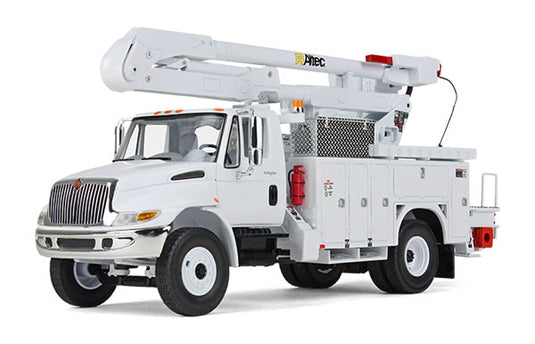 International DuraStar  ユーティリティバケットボディ、ホワイト  トラック / First Gear 1/34 建設機械模型 工事車両