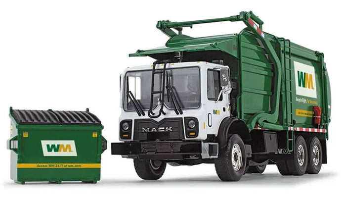 Waste Management Mack TerraPro Wittke フロントローダーゴミ収集車 トラック / FIRST GEAR 1/34 建設機械模型 工事車両