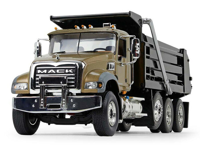 Mack Granite MP ダンプトラック  ゴールド & ブラック  ダンプ / First Gear 1/34 建設機械模型 工事車両