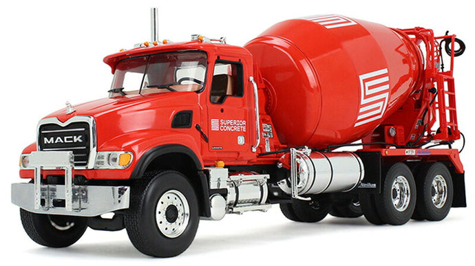Superior Concrete Inc. Mack Granite MP McNeilus スタンダード ミキサー / FIRST GEAR 1/34 建設機械模型 工事車両