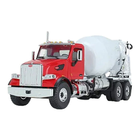 ピータービルト Peterbilt 567 コンクリートミキサー レッド ホワイト / FIRST GEAR 1/34 ミニカー トラック模型