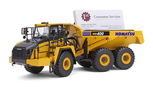 コマツ HM400-5 Articulated ダンプトラック  名刺ホルダー付  ダンプ / First Gear 1/50 建設機械模型 工事車両