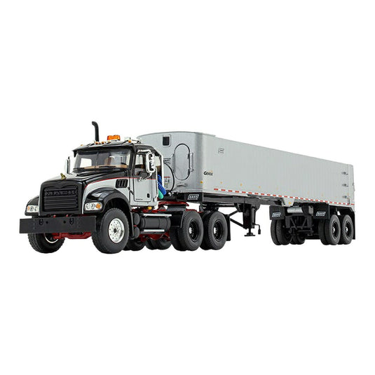 マック Mack Granite MP East Genesis エンドダンプトレーラー ブラック レッド シルバー / FIRST GEAR 1/50 ミニカー トラック模型