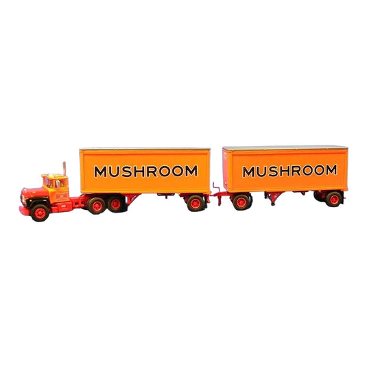 マック Mack R ダブルトレーラー MUSHROOM仕様 / FIRST GEAR 1/64 ミニカー トラック模型