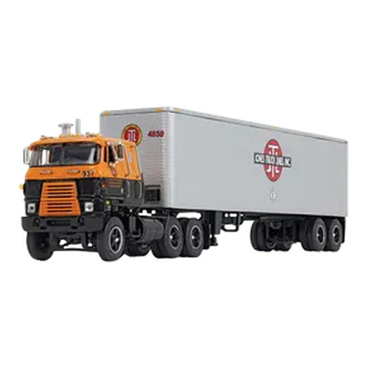 インターナショナル TranStar COE 40フィート ヴィンテージトレーラー JTL TRUCKING / FIRST GEAR 1/64 ミニカー トラック模型
